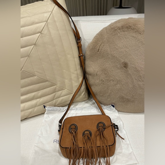 Rebecca minkoff suede small tassel bag with silver hardware - Picture 4 of 6